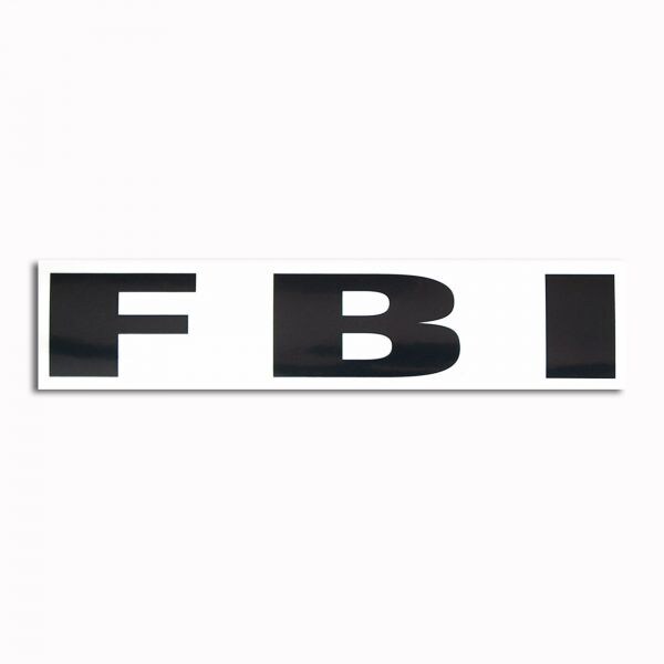 Pegatina transparente FBI