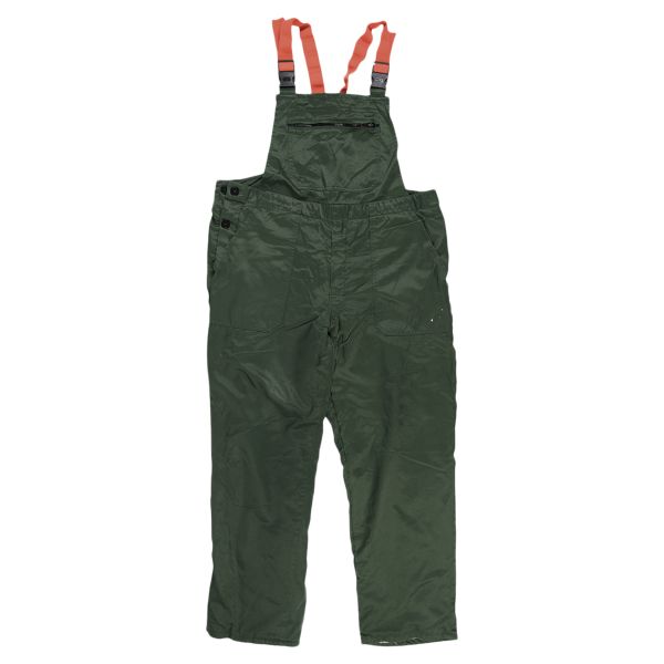 Pantalón de protección contra cortes BW con pechera verde usado
