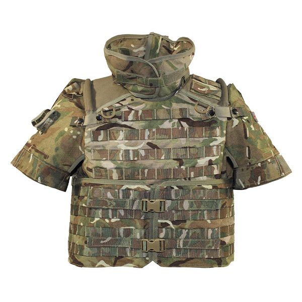 Cover-Body-Armour británico Osprey Assault MTP camo usado