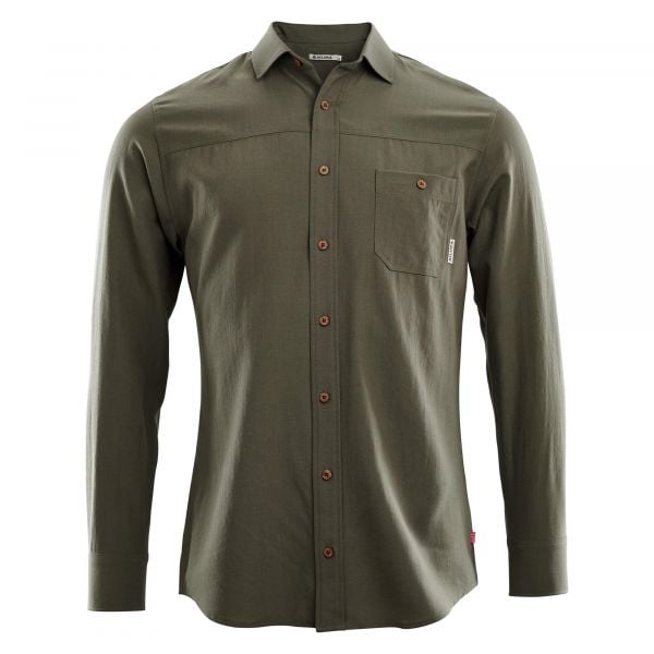 Aclima camisa LeisureWool Woven Wool Shirt ranger green