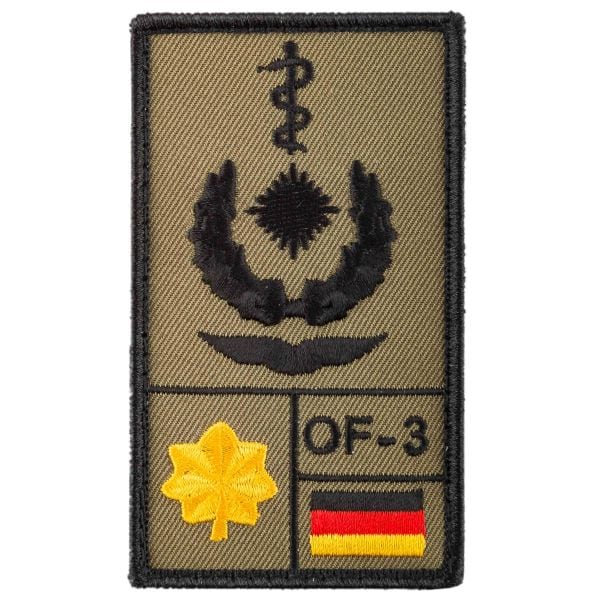 Parche de rango Café Viereck Oberstabsarzt Luftwaffe sand