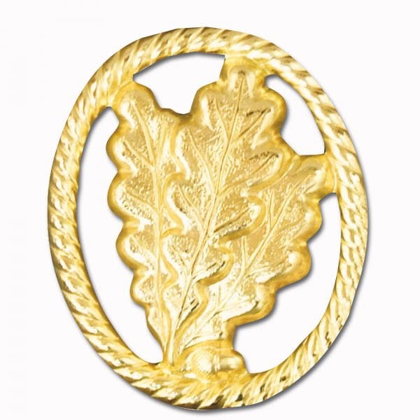 Distintivo de boina Jäger sin bandera color dorado