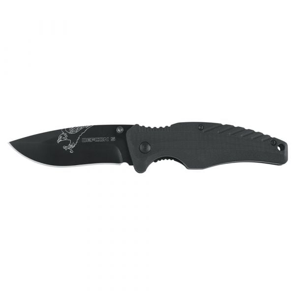 Defcon 5 navaja Tactical Folding Knife Lima negra