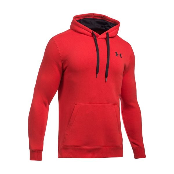 Sudadera Under Armour Hoodie Rival Fitted rojo - negro