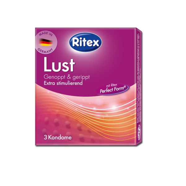 Condones Ritex Lust paquete de 3 unidades