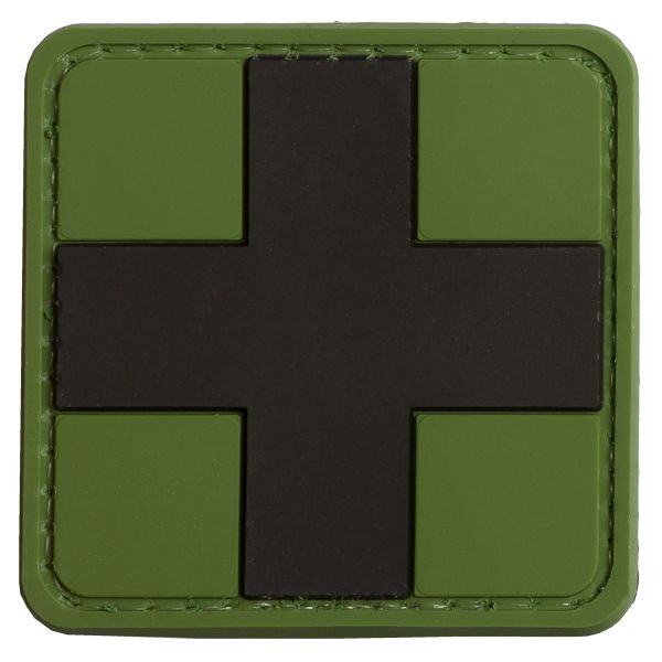 TAP 3D Parche Red Cross Medic verde oliva-negro