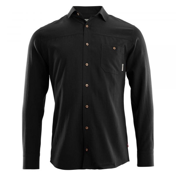 Aclima camisa LeisureWool Woven Wool Shirt jet black
