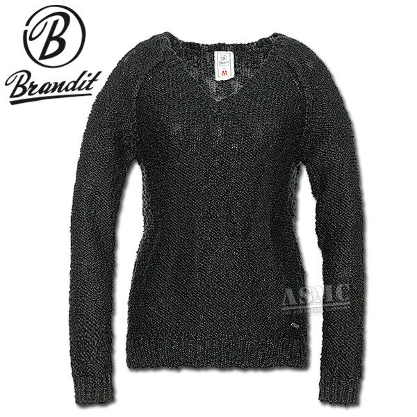 Samantha knitted Sweater Brandit negro