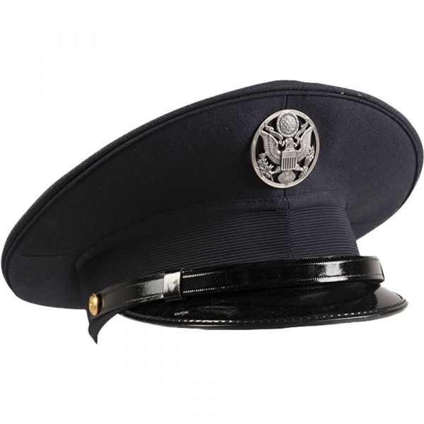 Gorra de visera US Airforce con insignia azul oscuro semi-nueva