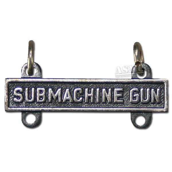 Insignia US Qual. Bar Submachine Gun