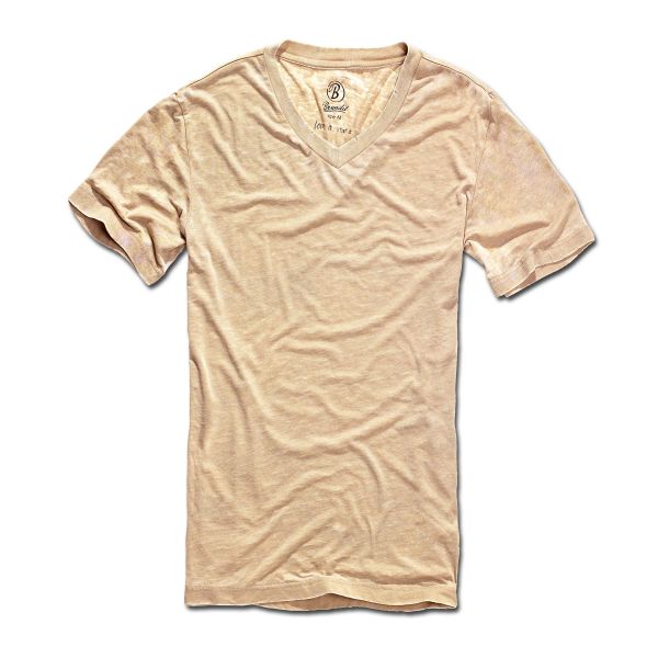 Camiseta Brandit Dexter color crema