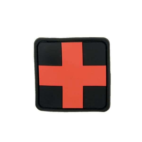 Parche - 3D Red Cross Medic negro/rojo