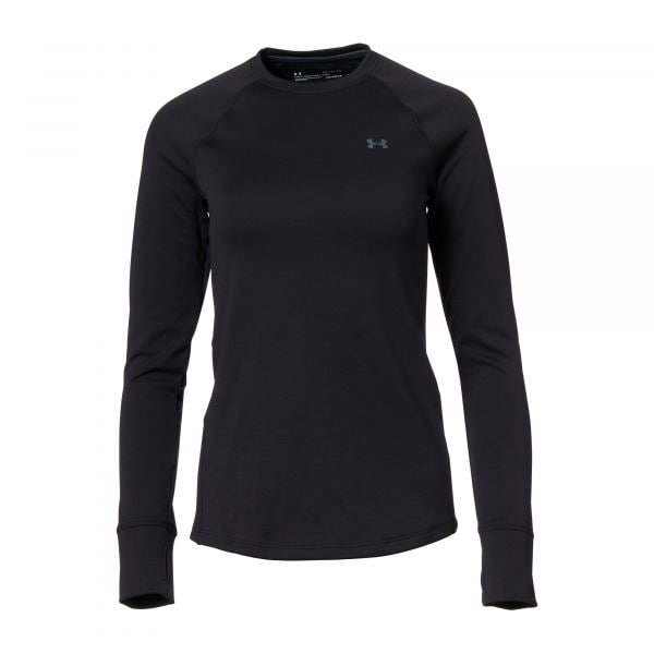 Under Armour jersey Womens ColdGear Base 3.0 Crew negro mujeres