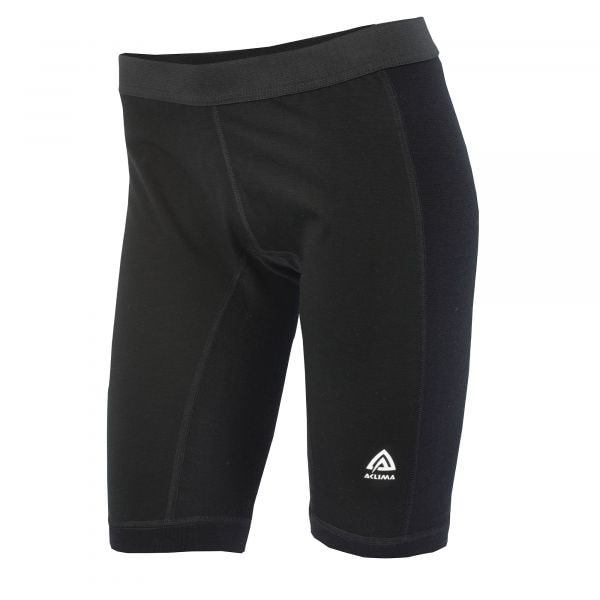 Aclima Short WarmWool with WindWool jet black mujeres