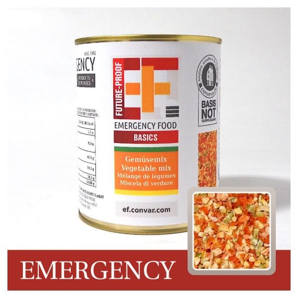 EF Emergency Food Basics Mezcla de verduras