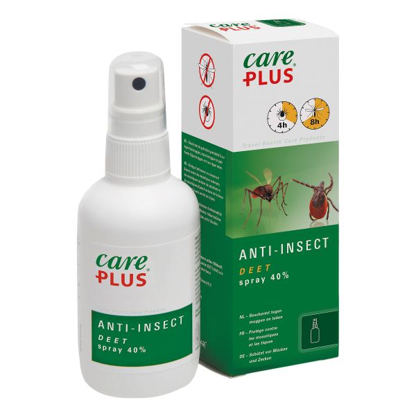Repelente contra insectos Care Plus DEET 40 Spray 100 ml