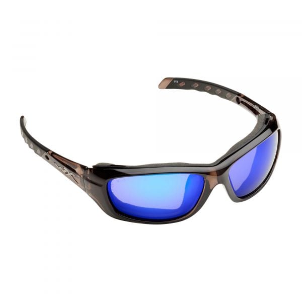 Wiley X gafas Gravity lentes azul montura negra