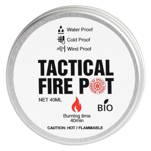 Tactical Foodpack Gel combustible Fire Pot 40 ml