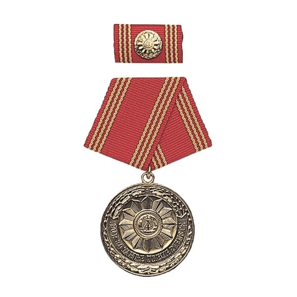 MDI Medalla Al servicio fiel 30 años color dorado