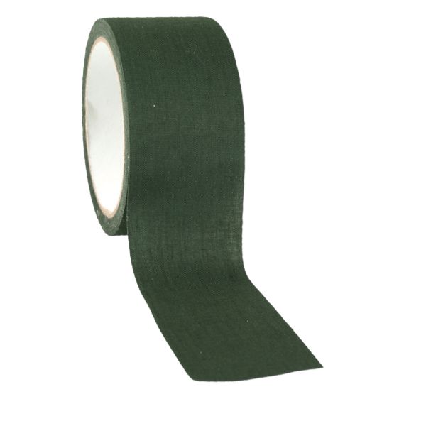Banda adhesiva de tela verde oliva 10 m