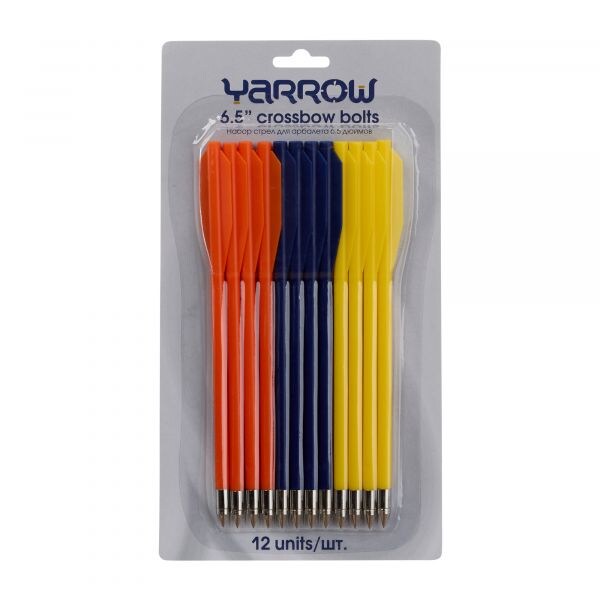 Yarrow flechas de plástico 65 pulgadas 3 colores paquete de 12u.