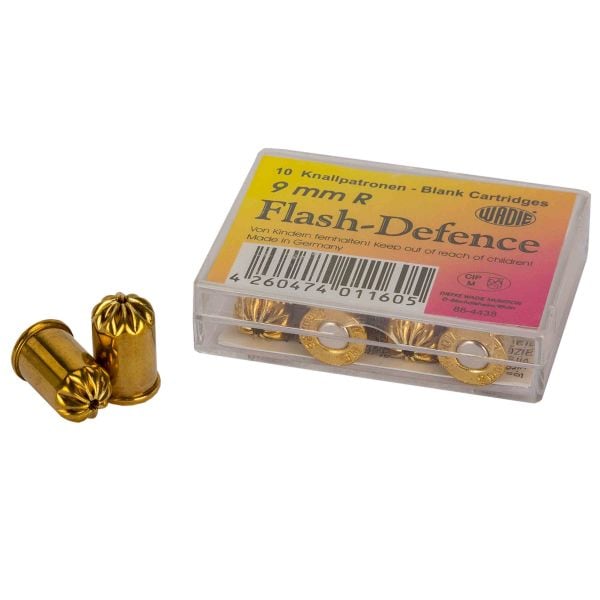 Wadie Cartuchos de fogueo Flash Defence 9 mm Revolver 10 u.