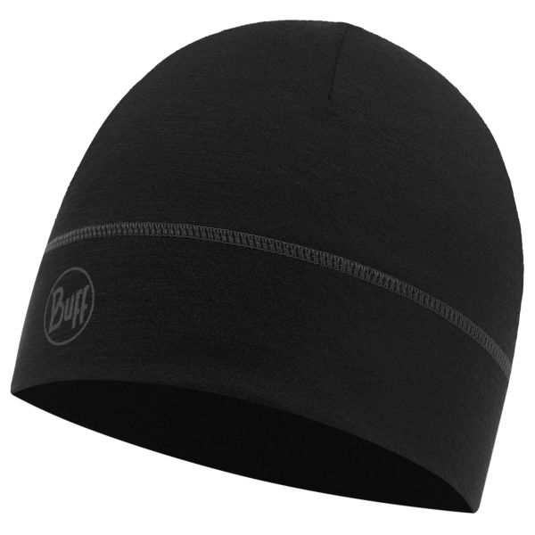 Gorro Buff Lightweight Merino Wool Hat Solid Black