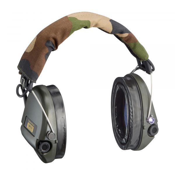 Sordin Protección auditiva activa Supreme Pro-X Gel LED oliva