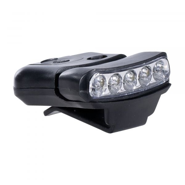 Mil-Tec Linterna de Clip Cap Light 5 LED negra