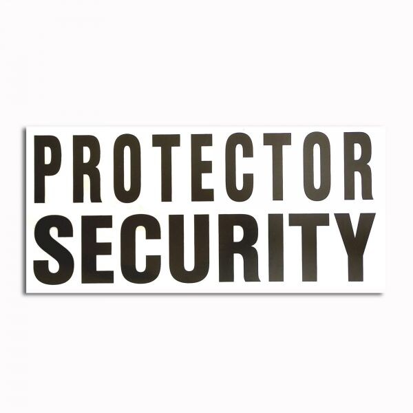 Calcomanía transparente Protector Security