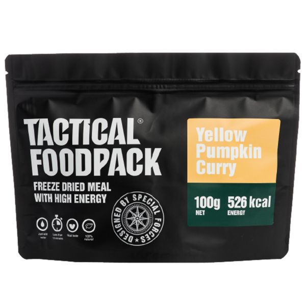Tactical Foodpack Outdoor Alimento curry de calabaza amarilla