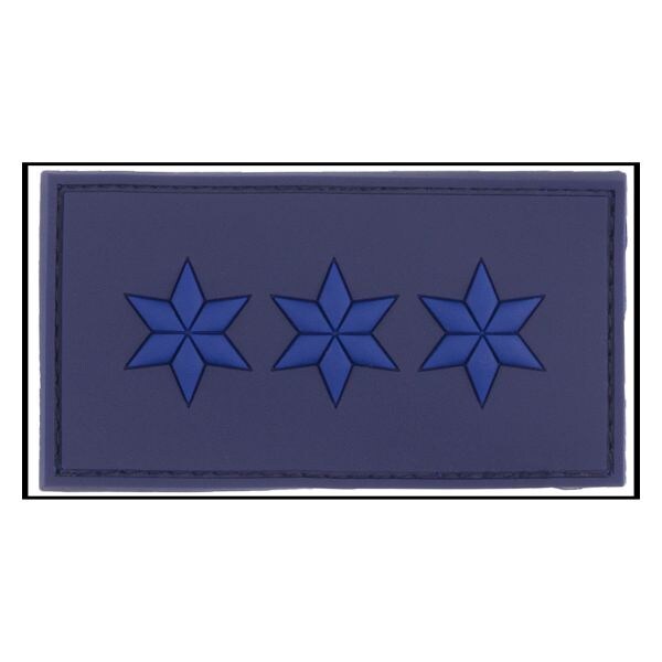 Parche - 3D Insignia de rango Polizeiobermeister azul policía