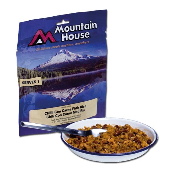 Mountain House Chili con carne con arroz