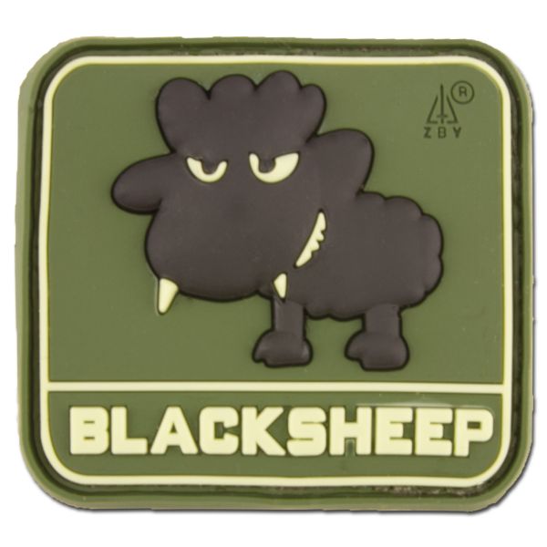Parche 3D BlackSheep "oveja negra" verde bosque pequeño