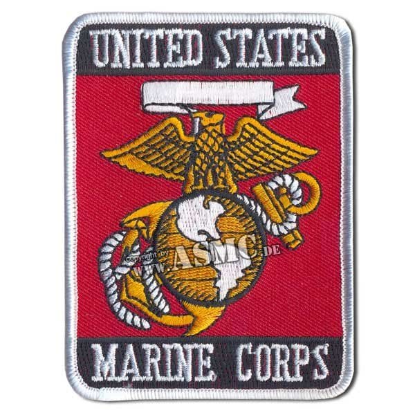 Distintivo textil US Marine Corps rectangular