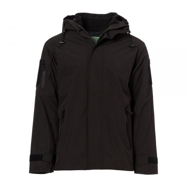 Mil-Tec chaqueta para lluvia con chaqueta polar Gen. II negra