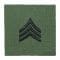 Distintivo de rango US textil Sergeant verde oliva