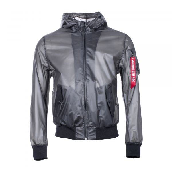 Alpha Industries chaqueta de lluvia MA-1 Hooded Rainjacket negra