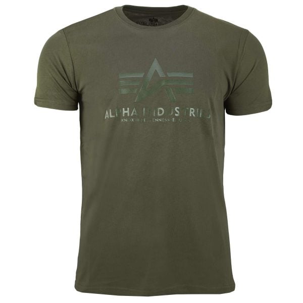 Alpha Industries camiseta Vinyl Logo T dark olive