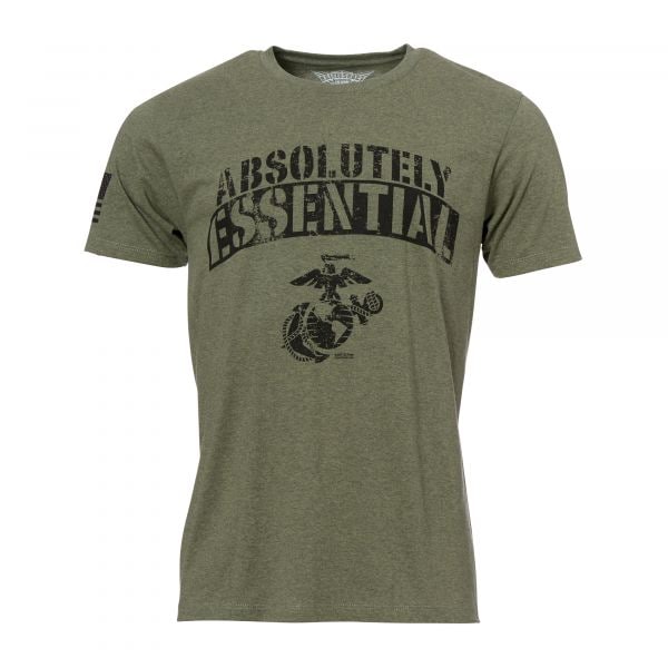 7.62 Design camiseta USMC Absolutely Essential Military Green