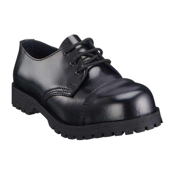 Boots & Braces calzado 3 ojales negro