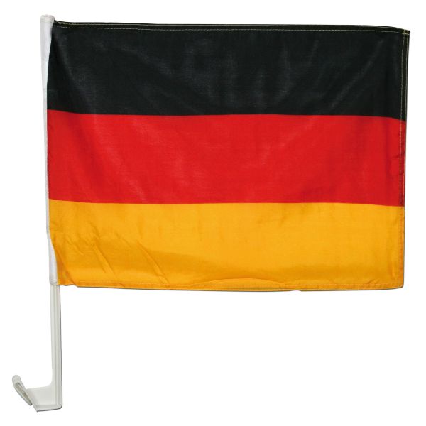 Set para aficionados Alemania bandera + soporte para coche