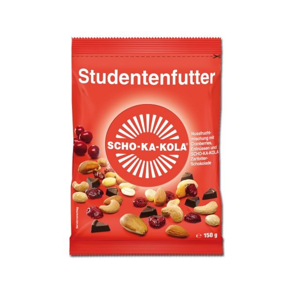Scho-Ka-Kola Studentenfutter nueces-chocolate amargo 150 g