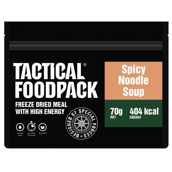 Tactical Foodpack Outdoor Alimento Sopa de fideos-pollo picante