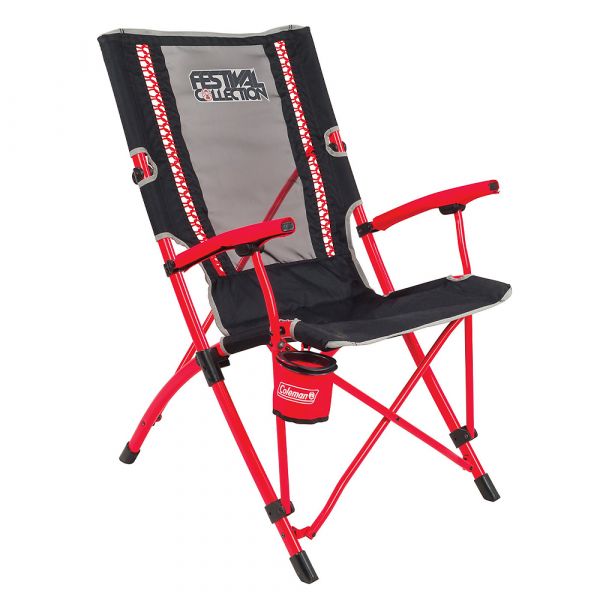 Coleman silla de camping Festival Bungee rojo negro