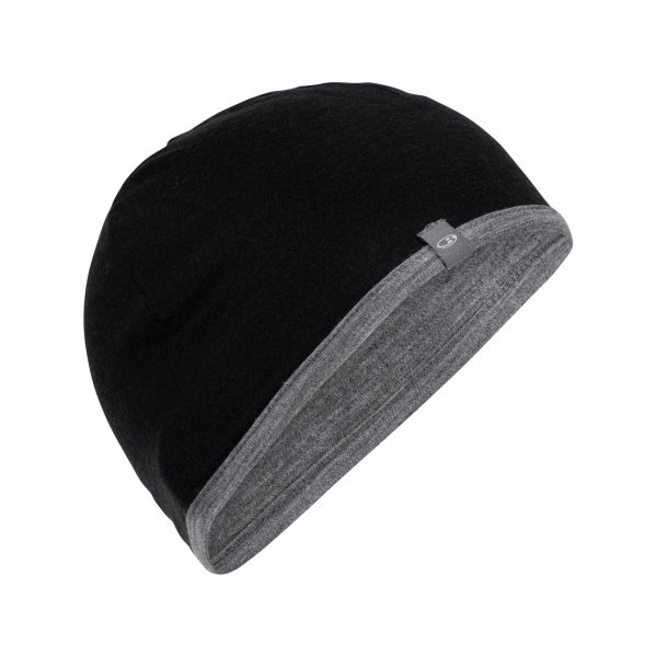 Icebreaker gorra Pocket Hat negra gritstone heather
