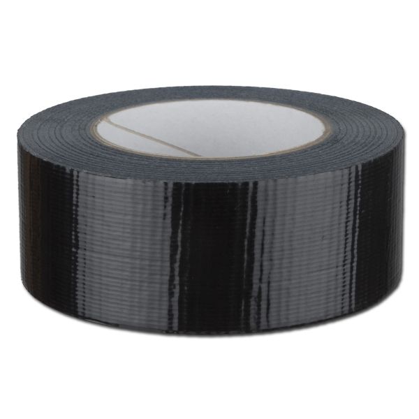 Rollo de cinta adhesiva táctica negra 50 mm de ancho