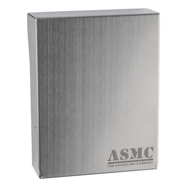 Cajetilla de cigarrillos - en metal con grabado ASMC