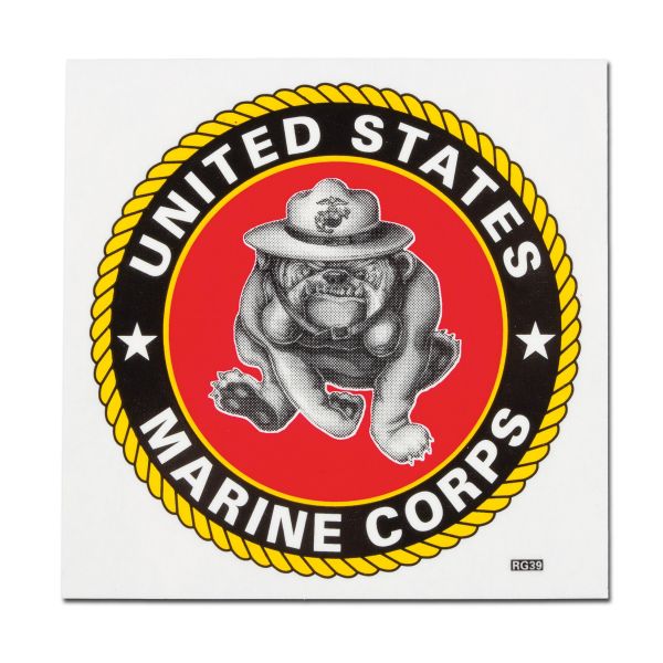Sticker USMC Bulldog