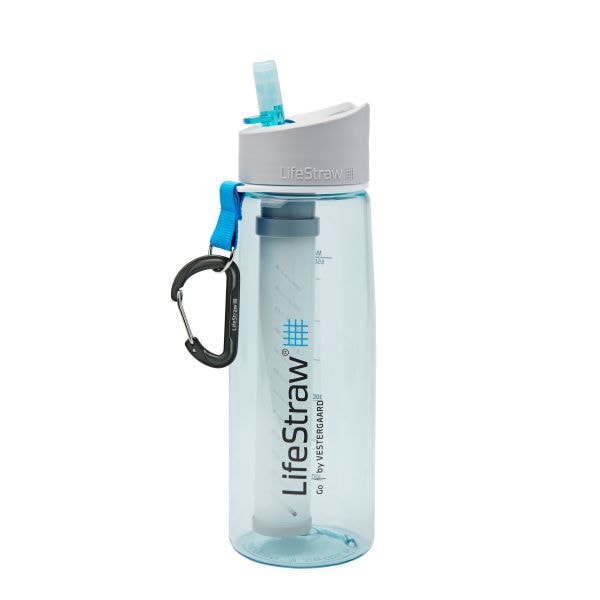 LifeStraw Botella de agua Go c/ filtro 2-Stage 0.65 L light blue